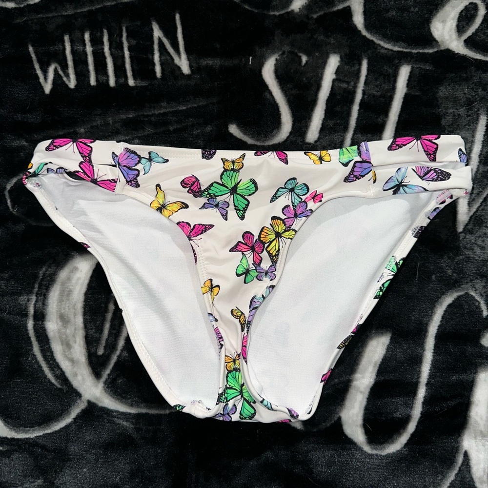 No Boundaries Multicolor Print Bikini Bottom